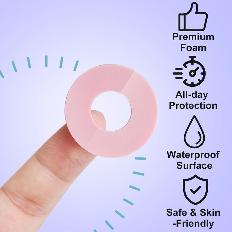 JUMPOW Corn Cushions Callus Pads, 60 Pcs, Comfortable & Sticky Soft Callus Cushions, Waterproof Corn Pads Protectors for Toes Relief Calluses, Corns, Blisters, Heel Frictions (Round-L) - Image 5